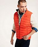 Brooks Brothers - Quilted Puffer Vest $25, Cashmere V-Neck Sweater