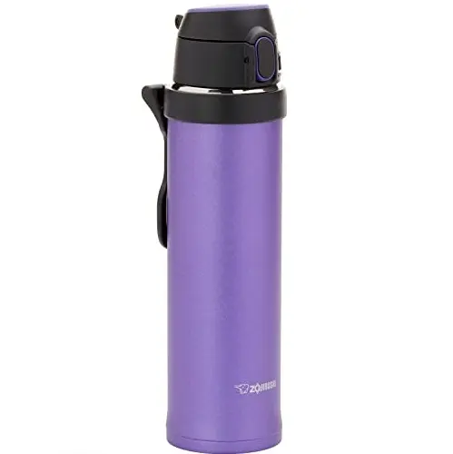 Zojirushi SM-QHE60VK, Flip-and-Go Stainless Mug, 20-Ounce, Purple