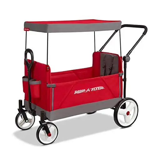 Radio Flyer Convertible Stroll 'N Wagon, Red, List Price is