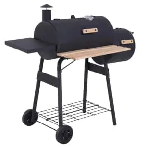 Outsunny 48" Portable Charcoal BBQ Grill & Smoker