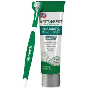 Vet's Best Dog Toothbrush and Enzymatic Toothpaste Set