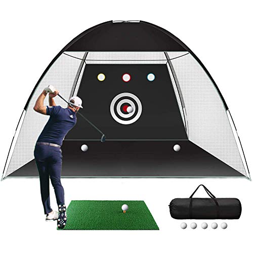 Golf Practice Net, 10x7ft Golf Hitting Training Aids Nets