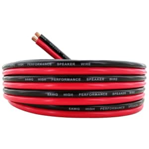 GS Power 50-Foot 8 AWG Copper Clad Aluminum Zip Cord Cable
