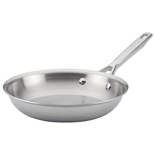 Anolon Triply Clad Stainless Steel Frying Pan / Fry Pan / Stainless Steel Skillet - 12.75 Inch, Silver, List Price is