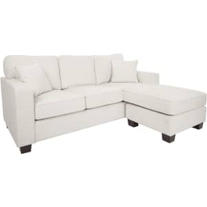 OSP Designs Russell Reversible Sectional Sofa w/ 2 Pillows