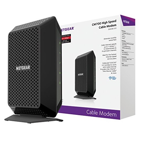 NETGEAR Cable Modem CM700 - Compatible with all Cable Providers incl. Xfinity, Spectrum, Cox | For Cable Plans up to 800Mbps | DOCSIS 3.0