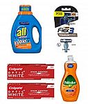36-Oz all Liquid Laundry Detergent, BIC Flex 3 Razors, Colage Toothpast and more