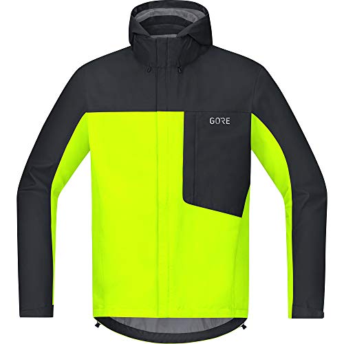 GORE WEAR Men's C3 Gore-TEX Paclite waterproof Hooded Bike Jacket, neon Yellow/Black, M, List Price is