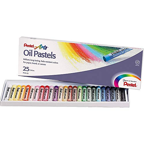 Pentel Arts Oil Pastel Set, 5/16 x 2-7/16 Inch