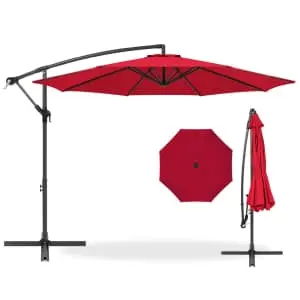 Best Choice Products Offset 10-Foot Hanging Patio Umbrella