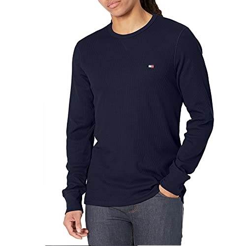 Tommy Hilfiger Men's Thermal Long Sleeve Crew Neck Shirt, List Price is