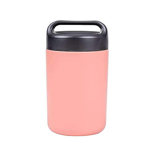 Goodful Vacuum Sealed Insulated Food Jar with Handle Lid, Stainless Steel Thermos, Lunch Container, 16 Oz, Blush, List Price is