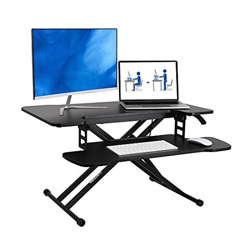 金盒特价！FLEXISPOT 31 英寸高度可调节 站立式办公桌，带可拆卸键盘托盘