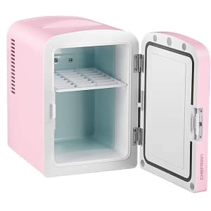 Chefman Portable Mirrored Personal 4-Liter Mini Refrigerator