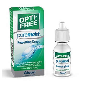 Opti-Free Puremoist Rewetting Drops, 12-mL, List Price is