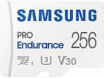 SAMSUNG PRO Endurance 256GB microSDXC Flash Card