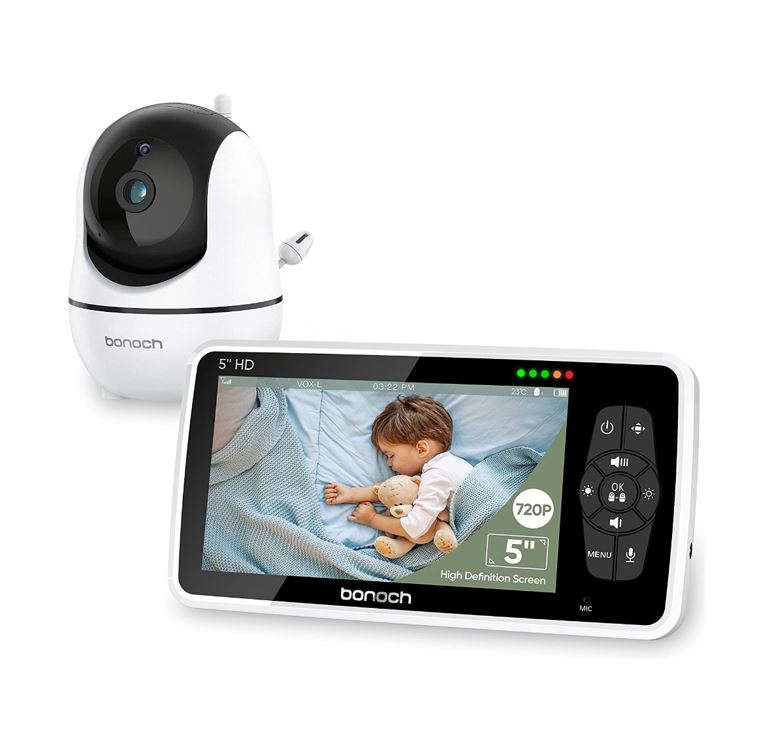 Buy 1 Get 1 Free：bonoch 5" 720P HD Video Baby Monitor