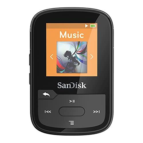 SanDisk 32GB Clip Sport Plus MP3 Player, Black