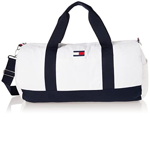 Tommy Hilfiger mens Ardin Duffle Bag, Bright White, One Size US, List Price is