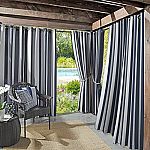 Sun Zero Valencia Indoor/Outdoor UV Protectant Grommet Curtain Panels