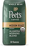 32 Ounce Peet's Coffee Medium Roast Whole Bean Coffee
