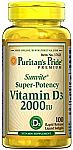 Puritan's Pride Sunvite Super High Potency Vitamin D3 2000IU