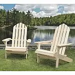 northbeam Classic Adirondack Chairs (Natural Wood)