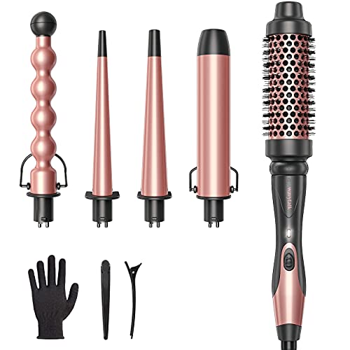 Wavytalk 5 in 1 Curling Iron,Curling Wand Set 