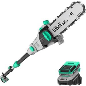Litheli 20V 10" Pole Saw w/ Battery & Charger