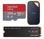 Amazon - Western Digital Drives and SanDisk Memory Sale