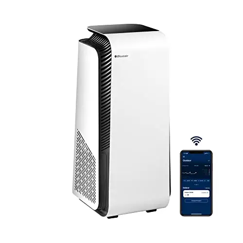 BLUEAIR Air Purifier for Large Room up to 2000sqft in 60min, Smart Wifi Alexa/Google Control, HEPASilent, 24/7 Protection Against Viruses and Bacteria, Smoke Dust Allergens, Protect 7470i