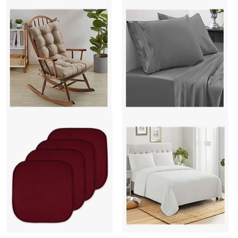 金盒特价！Amazon精选 ​Sweet Home Collection 床单、被套、椅垫等商品促销！ 