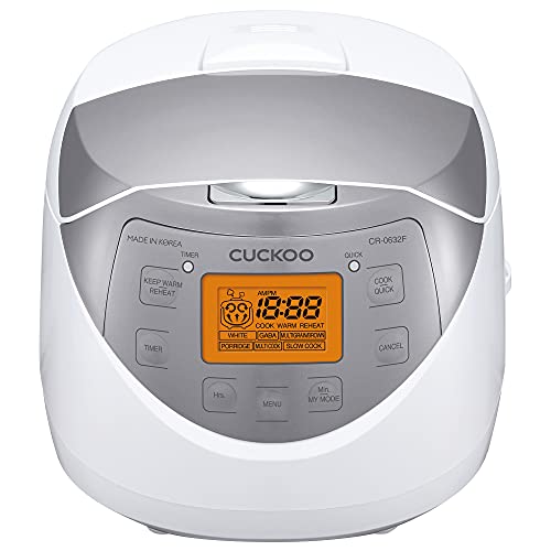 CUCKOO CR-0632F | 6-Cup (Uncooked) Micom Rice Cooker 