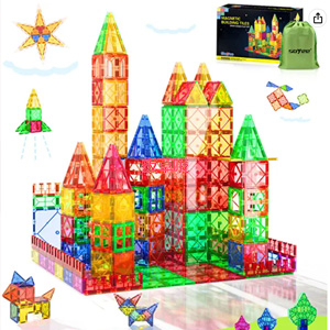 Soyee 多彩益智磁力片拼搭玩具52片，适合3+儿童