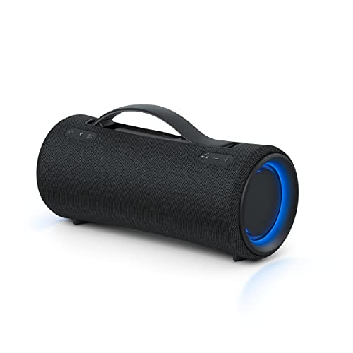 Sony SRS-XG300 X-Series Wireless Portable-Bluetooth Party-Speaker IP67 Waterproof and Dustproof with 25 Hour-Battery and Retractable Handle, Black- New, List Price is
