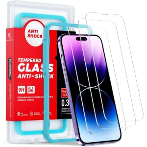 SmartDevil iPhone 14 Pro Tempered Glass Screen Protector 3-Pack