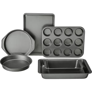 Amazon Basics 6-Piece Nonstick Carbon Steel Oven Bakeware Baking Set