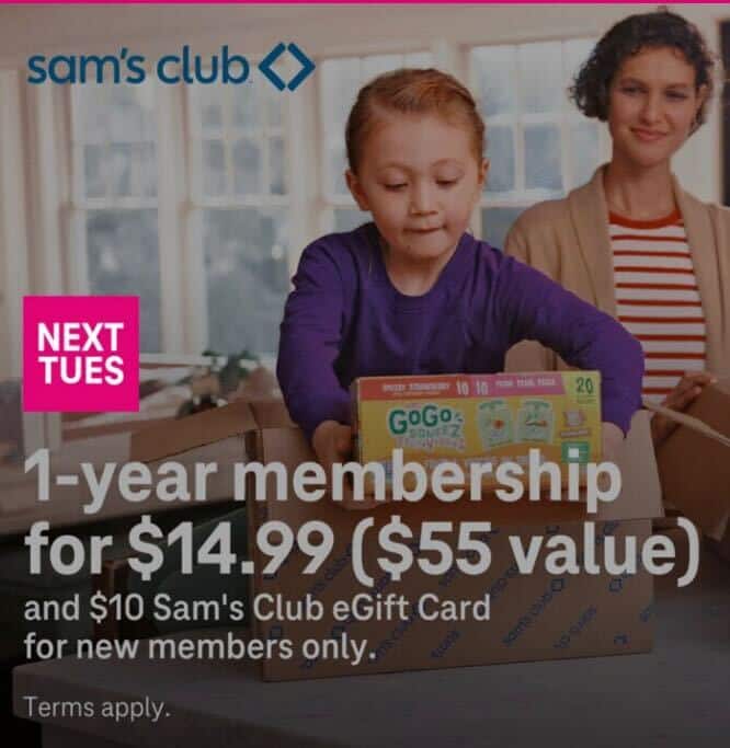 T-Mobile Customers: 1-Year Sam's Club Membership + $10 Sam's Club eGift Card