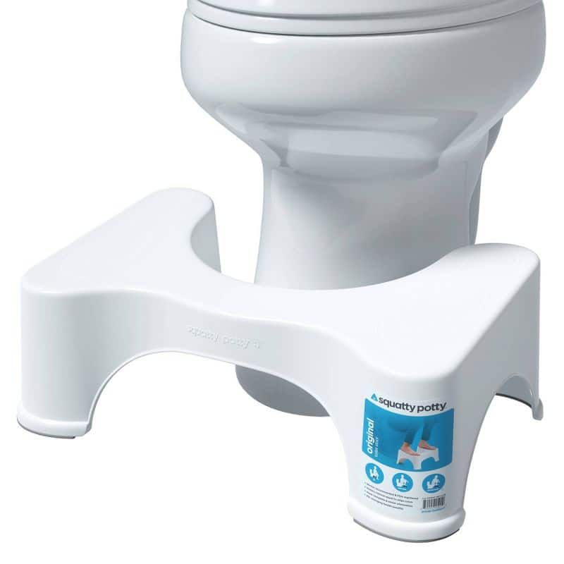 7" Squatty Potty The Original Bathroom Toilet Stool (White)