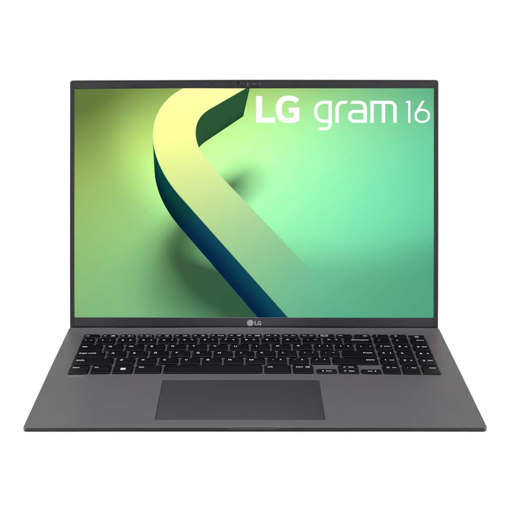 LG gram Lightweight Laptop: 16" 2560x1600, i5-1240P, 16GB LPDDR5, 512GB SSD