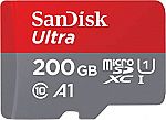 SanDisk 200GB Ultra microSDXC UHS-I Memory Card with Adapter