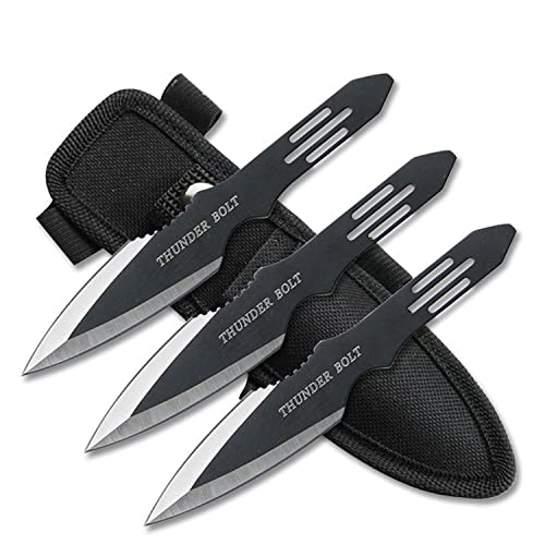 Set of 3 BladesUSA Perfect Point Throwing Knives w/ Nylon Sheath