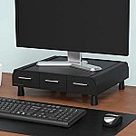 2-Pack Mind Reader Laptop or Monitor Stand w/ 3 Drawers