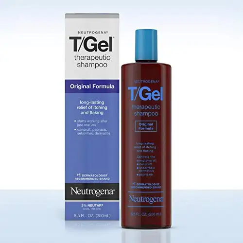 Neutrogena T/Gel Therapeutic Shampoo Original Formula, Anti-Dandruff Treatment for Long-Lasting Relief of Itching and Flaking Scalp as a Result of Psoriasis , 8.5 Fl Oz