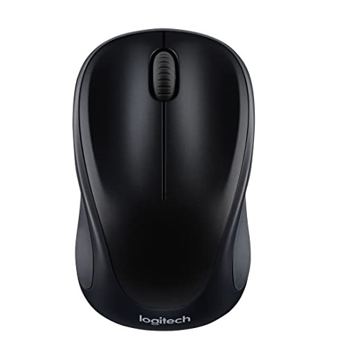 Logitech M317 Wireless Mouse, 2.4 GHz with USB Receiver, 1000 DPI Optical Tracking, 12 Month Battery, Compatible with PC, Mac, Laptop, Chromebook - Black, List Price is