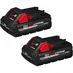 Milwaukee M18 REDLITHIUM High Output CP3.0 Battery (2-Pack)