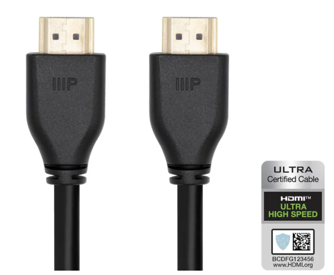 10' Monoprice 8K High Speed 48Gbps HDMI Cable