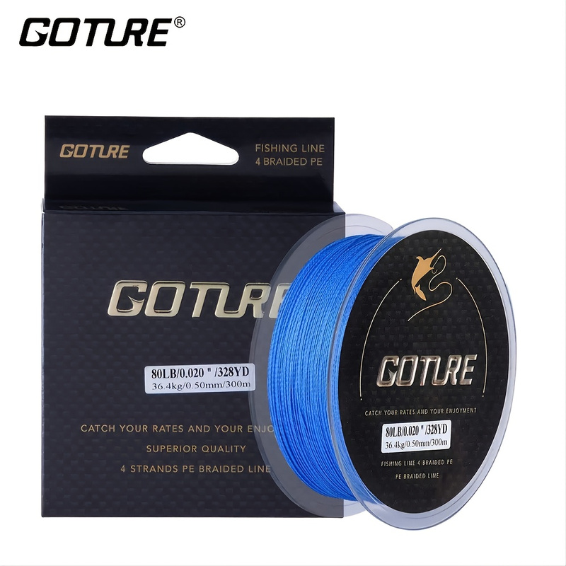 New Customers: Goture 4-Strand Braided Fishing Line (Blue or Grey, various)