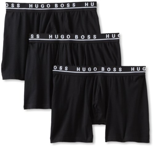 BOSS HUGO BOSS Men's 3-Pack Cotton Stretch Cyclist Boxer Short
