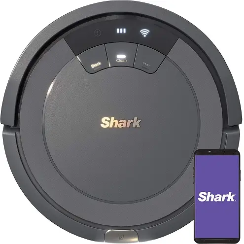 Shark ION Robot Vacuum AV753, Wi Fi Connected, 120min Runtime, Works with Alexa, Multi Surface Cleaning , Grey